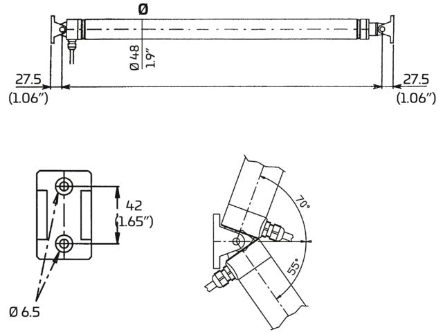 Ultraflex, AV 4512 Lugeløfter - slaglængde 450 mm (18") - 12V