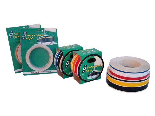 Go-fast tape rood/wit/blauw 27mm 10m