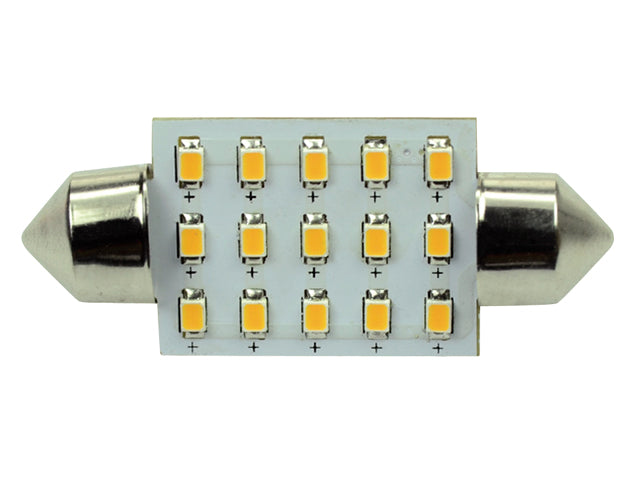 Talamex, S-LED 15 Festoon 10-30V 2700K – Størrelse: 37mm