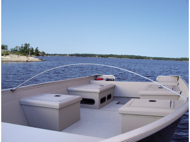 Dockedge, Bådpresenning Bov Sæt, Glasfiber, 2 dele, Rustfrit stål – Størrelse: 183cm