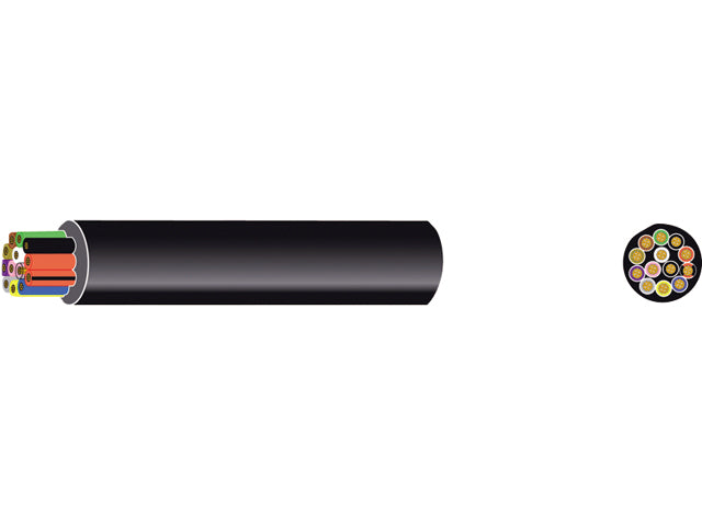 NauticPro.dk | Automarine, Rundt PVC-Kabel 13P≫ 8X1,50 Mm² + 5X2,5 Mm² - 30 Meter, 60V