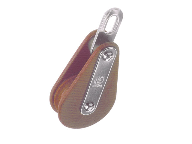 HYE, Tufnol Wireblok med Ståltovstrisse og Øje, 1 daN – Størrelse: 7mm