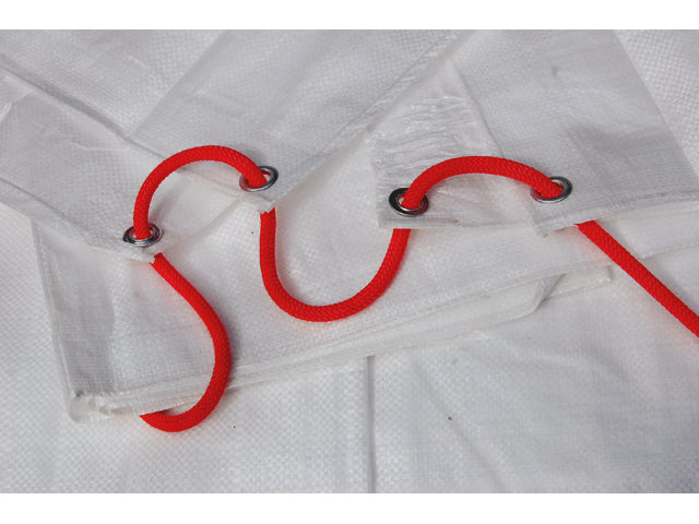 Talamex, Hvid Presenning, Rivefast, Vandtæt, Flere størrelser – Størrelse: 100 G/M2 8X10 M