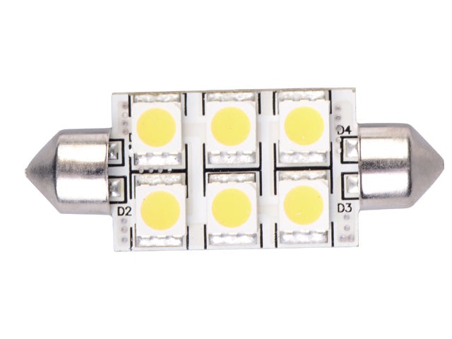 Talamex, S-LED 6 Festoons 10-30V 100 Lumen – Størrelse: 42mm