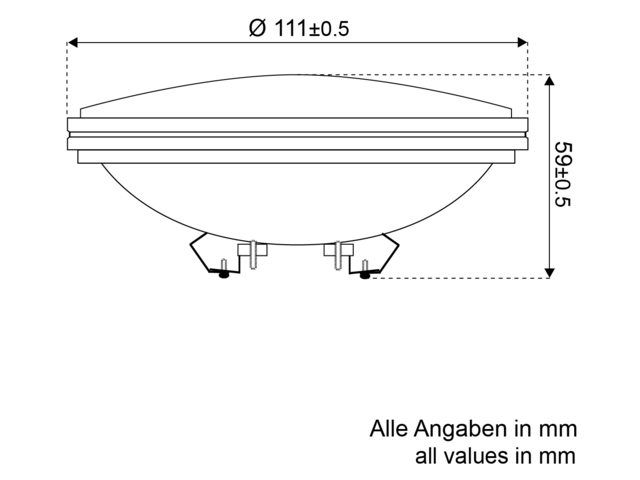Talamex, LED sealed beam PAR 36, 4,5W, IP65 (1 stk)