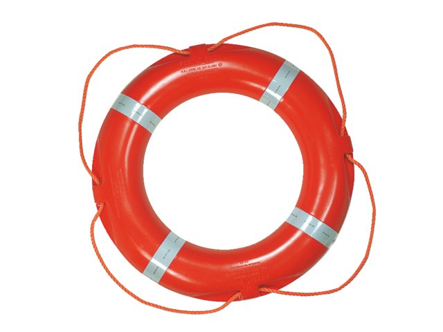 Reddingboei 75cm 4.5kg Solas oranje met reflectie UK Redensign