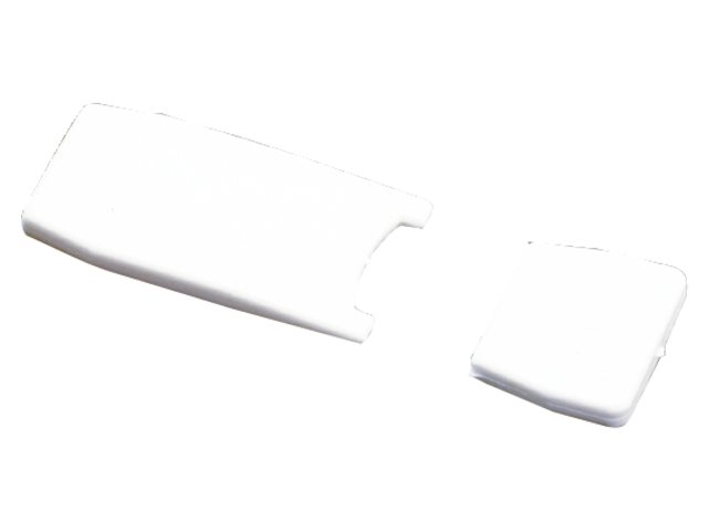 Eindstuk voor zeillat 24x4.0mm (set)