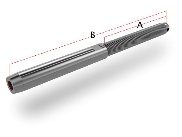 Studterminal rechts 3/8 5mm