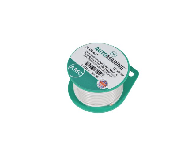 Dunwandige montage kabel 1.5mm² wit (10m)
