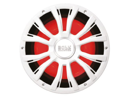 NauticPro.dk | Boss Audio, MRGB10W Marin Subwoofer 800W, Ø 254mm montering, Ø 238,5mm udskæringsdiameter, RGB belysning