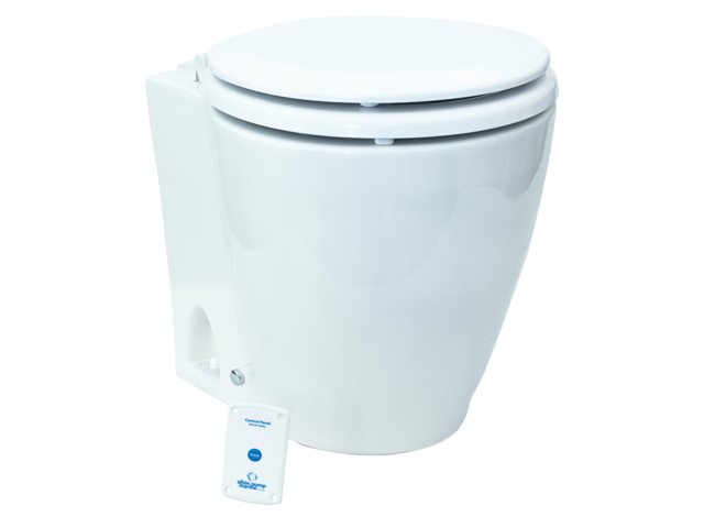 NauticPro.dk | Albinus, Design Marint Toilet El 24V, Støjsvag, Kompakt, Hvid Glasporcelæn, 589081