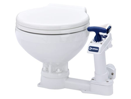 NauticPro.dk | Talamex, Toilet Standard Turn2Lock, Hvid Keramisk med Soft Close, 123456