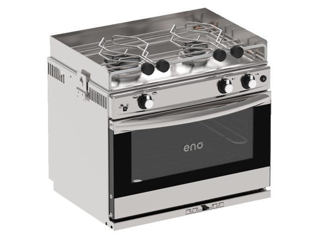 NauticPro.dk | Eno, Grand Large 2-Blus Komfur Med Grill, 30 mbar, Rustfrit Stål, 1,5 kW/1,35 kW 19 liter