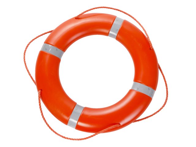 Reddingboei 75cm 2.5kg Solas oranje met reflectie UK REDEnsign