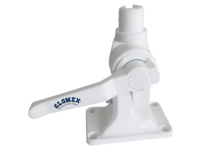 Antenne voet wit met hendel RA115