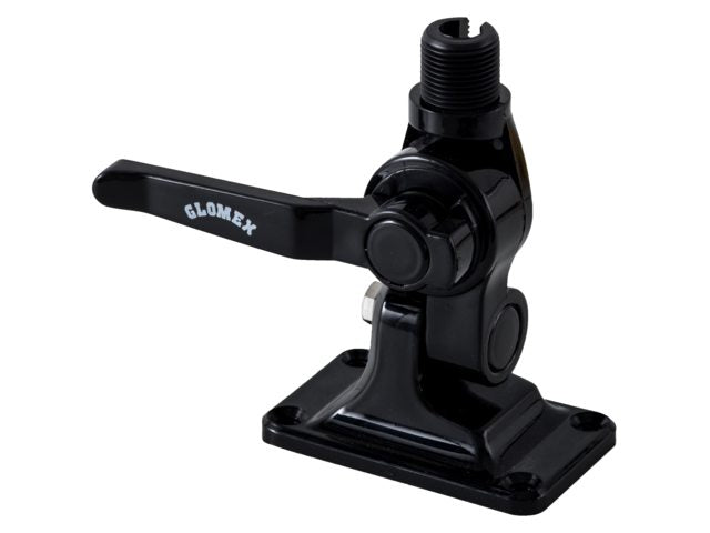 Antenne voet zwart met hendel RA115/BK