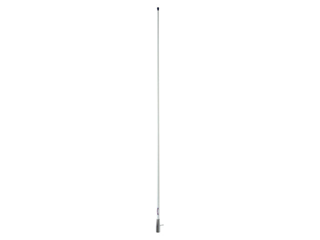 NauticPro.dk | Glomex, VHF 3DB Antenne til motorbåd, 1,5 m, Rustfrit Stål, Frekvens 156/162 MHz, SWR <= 1,3, 100 W, 50 Ohm, RA132