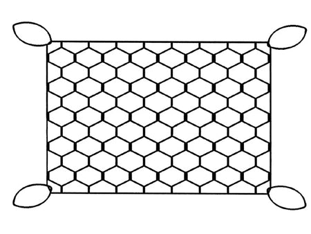 NauticPro.dk | Talamex, Opbevaringsnet 30 X 20 Cm med Elastik, Pakke med 6 Stk.