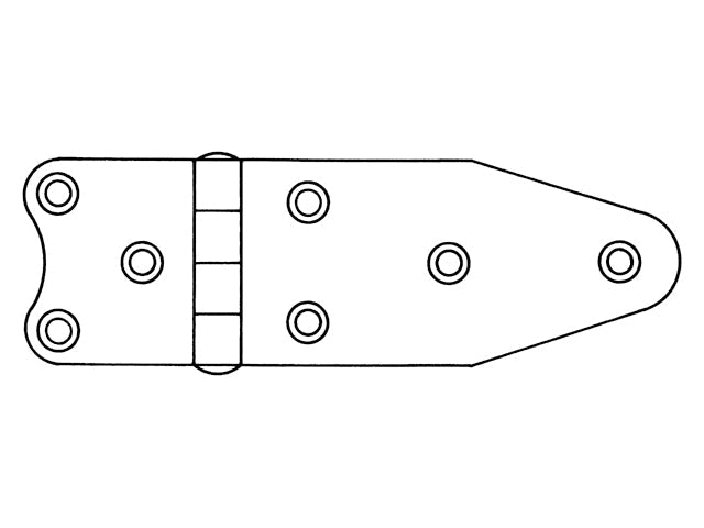 NauticPro.dk | Talamex, Højpoleret rustfrit stål-hængsel AISI 304, 75 x 40 x 2 mm