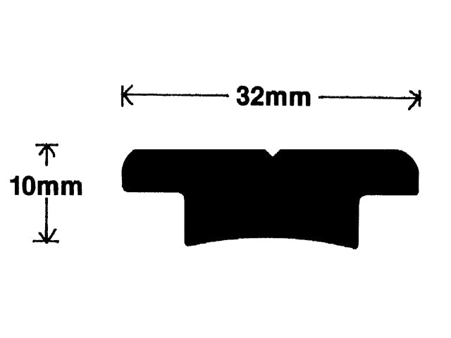 NauticPro.dk | Ronstan, Genuabeslag RF 706, 150 cm (1 stk), Sort Aluminium til Lystbåde 7,5 - 15 m