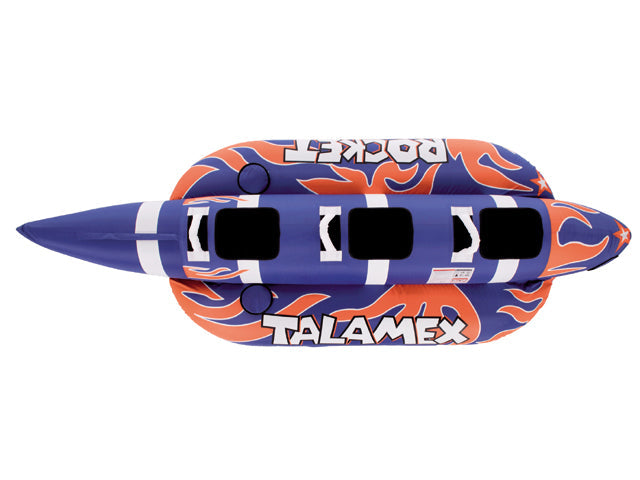 NauticPro.dk | Talamex, FunTube Rocket til 3 personer, 302 cm, 840D nylon, 30G PVC, 3 håndtag, Boston ventil, 3 neopren-puder