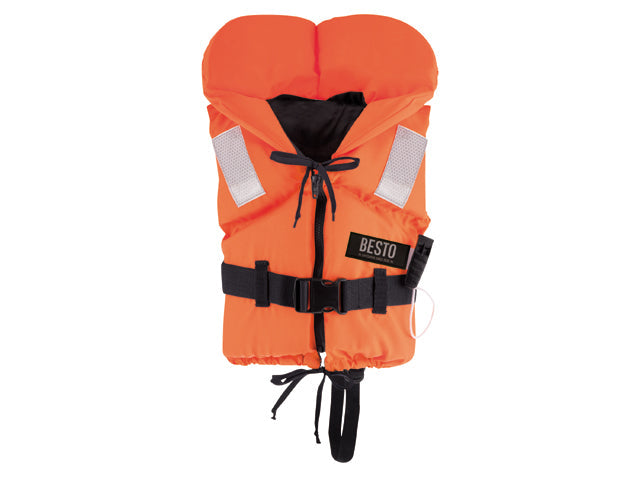 NauticPro.dk | Besto, Redningsvest 100N, Large, Orange, 70+kg, 1 stk