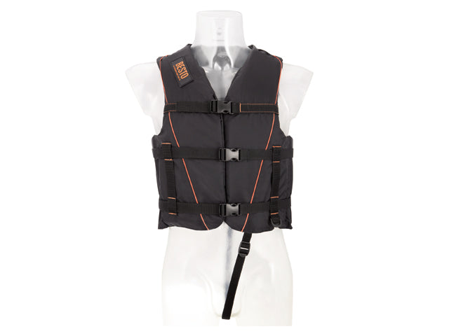 NauticPro.dk | Besto, Ski Flydevest Universal Sort/Orange 50N, ISO 12402-5