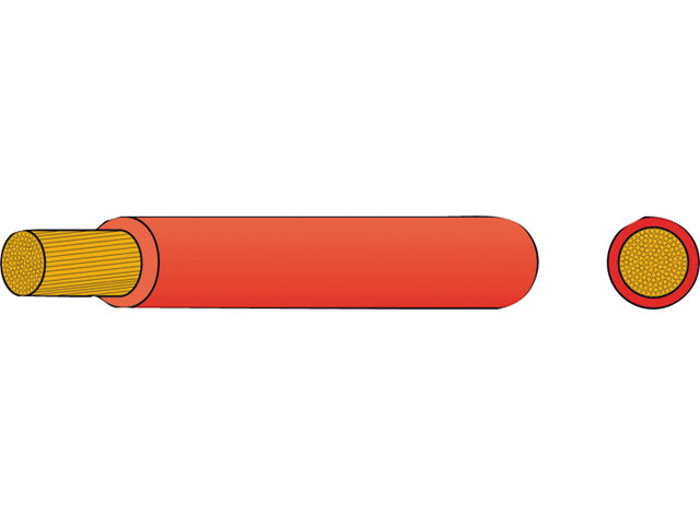 NauticPro.dk | Automarine, Isoleret Batterikabel 50 mm² Rødt - 30 Meter