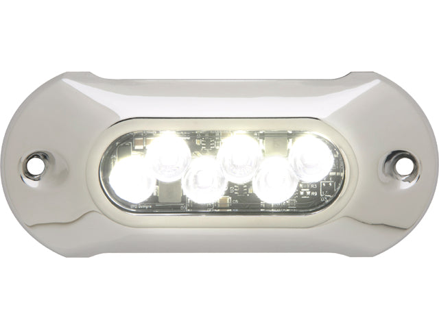 NauticPro.dk | Attwood, Undervandslys LED 6.0, Hvid, Lumen: 1650, B: 60mm, L: 152mm, Overfladehøjde: 14mm, Strålevinkel: 80°