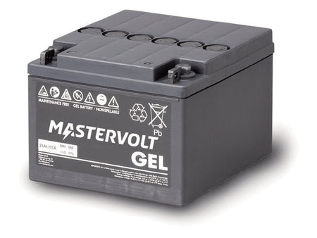 NauticPro.dk | Mastervolt, MVG 12/25 Ah Gel-batteri, 12V-24V System, 2 års garanti