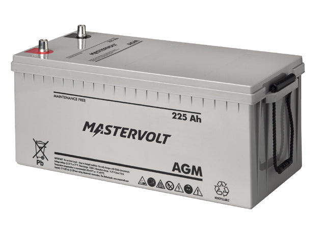 NauticPro.dk | Mastervolt, AGM 12/225 Ah, Vedligeholdelsesfri Batteri