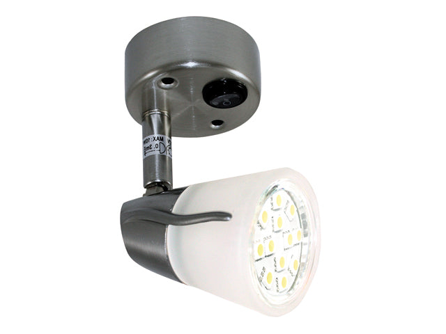 NauticPro.dk | Talamex, Kahytslys LED Meteoor 10-30V/2W, Forkromet metal, 120 Lumen, 3000 Kelvin, 113mm x 60mm x 80mm, 1stk