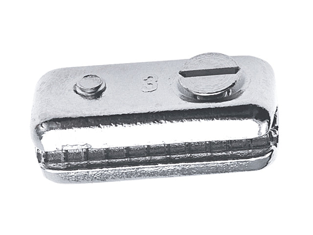 Talamex, Clips til styrekabel i forkromet messing, 1 stk – Størrelse: 5mm, 10 Stk