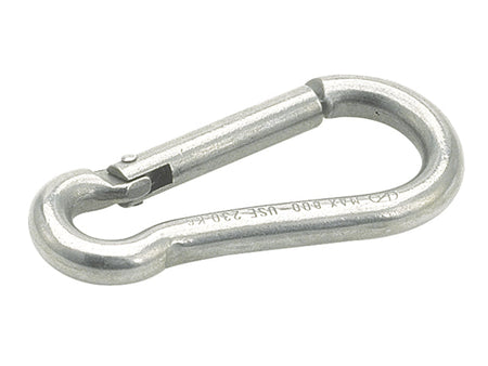 NauticPro.dk | Kong, Karabinhage Key-Lock 100x10mm, SS AISI 316, Med knæk, Fuldt tilbagetrækkelig stift