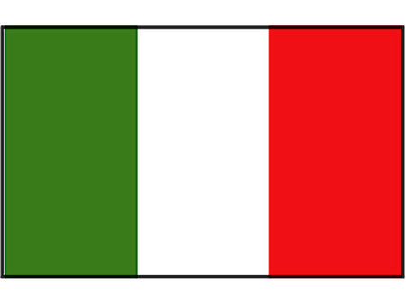 NauticPro.dk | Talamex, Italiensk Flag 20x30 cm, Slidstærkt Stof