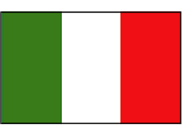 Talamex, Italiensk Flag 20x30 cm, Slidstærkt Stof – Størrelse: 30X45