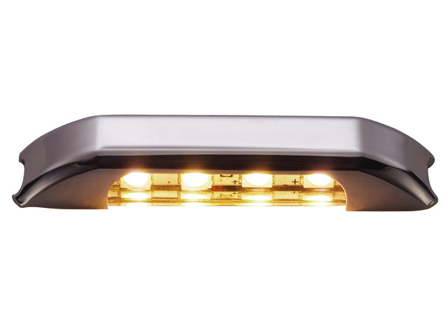 NauticPro.dk | Talamex, Mizar II Indirekte, Downlight, 3 LED, 8-28 VDC, Hvid, Rustfrit Stål, Vandtæt IP67, 71 x 15 x 10 mm