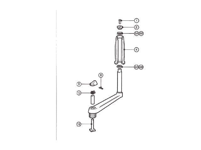 NauticPro.dk | Lewmar, Håndtag drejesæt, grå, 1stk, Art.-Nr. 76.321.009, Art.-Nr. 76.410.036, Repair kit winch handle 29140011