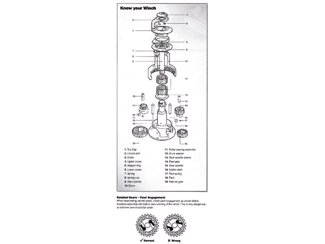 NauticPro.dk | Lewmar, Stripper ring til Ocean Winches, 30/40ST (par), 45000108P