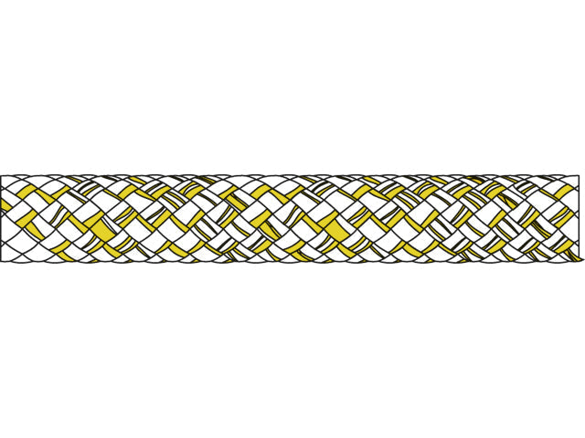 Talamex by Liros, Topgrip Gul, 100 % Flettet Polyester, 15 m (1 stk) – Størrelse: 10mm, 200 Meter