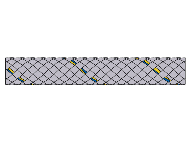 Talamex by Liros, Tiptolest Adm. Sølv, Flettet polyester, 100 %, 589081 – Størrelse: 8mm