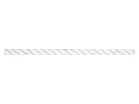 NauticPro.dk | Talamex, Tiptolest Riggingliner, 3-strenget Polyester, Hvid, 15% Stræk, Synker Let