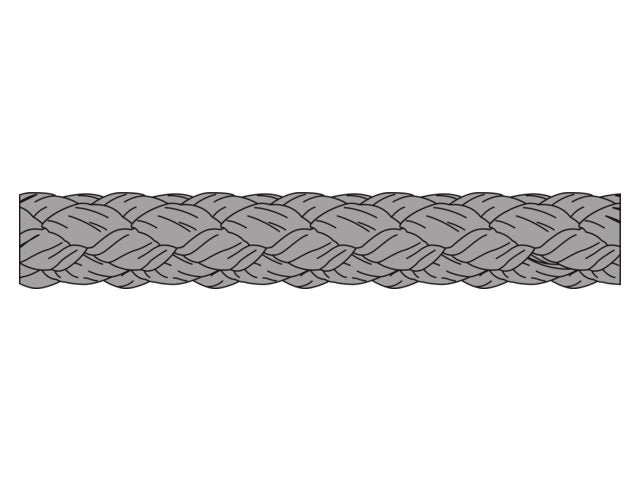 Talamex by Liros, Slipstream Flettet Skøde, Sølv, 15% Strækevne – Størrelse: 2mm, 100 Meter