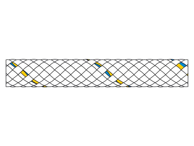 Talamex by Liros, Tiptolest Adm. Hvid, Flettet Polyester, 100% - 12mm, 589081 – Størrelse: 12mm