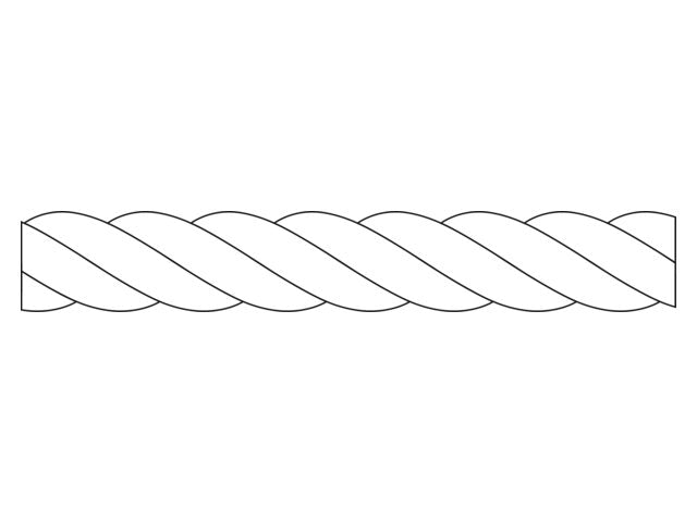 NauticPro.dk | Talamex, Superlene A Hvid 3-strengede polypropylen multifil, 15% stræk