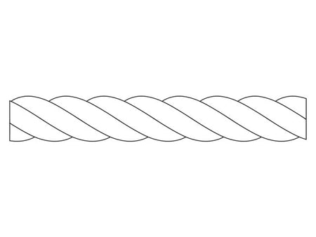 NauticPro.dk | Talamex, Superlene A Hvid 3-strengede polypropylen multifil, 15% stræk