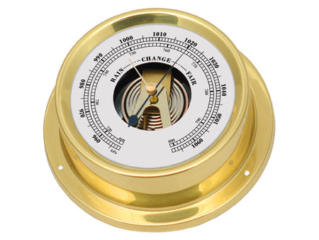 NauticPro.dk | Talamex, Barometer, Ø 100mm, Messingramme, 125mm