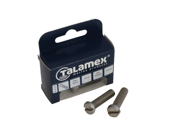 Talamex, Pan-Hovedbolt AISI 316, Rustfrit Stål, 589081 – Størrelse: M5x20, 6 Stk