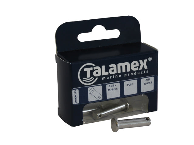 Talamex, Splitbolt, 4,75 Længde, SS AISI 316 – Størrelse: 19,0mm / Variant: 4,75 LÆNGDE 19,0MM