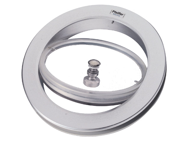 NauticPro.dk | Pfeiffer, Ventilationsluge 162 mm Aluminium med Kontraflange og Skruer til Yachter og Kabinekrydsere